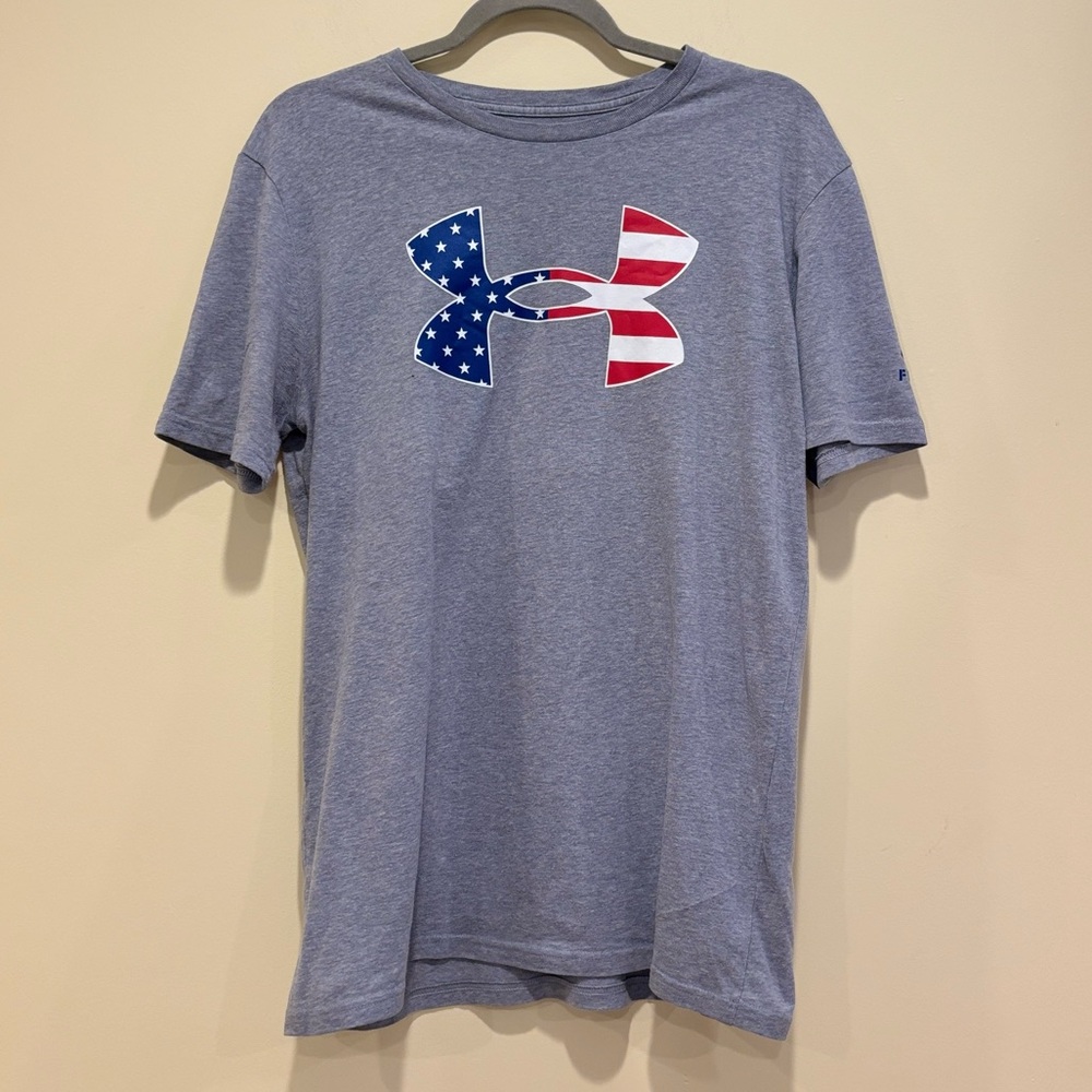 Under Armour Freedom USA Flag Logo Tee (Size M)